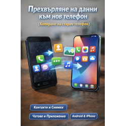 Прехвърляне на данни към нов телефон (копиране на стария телефон)