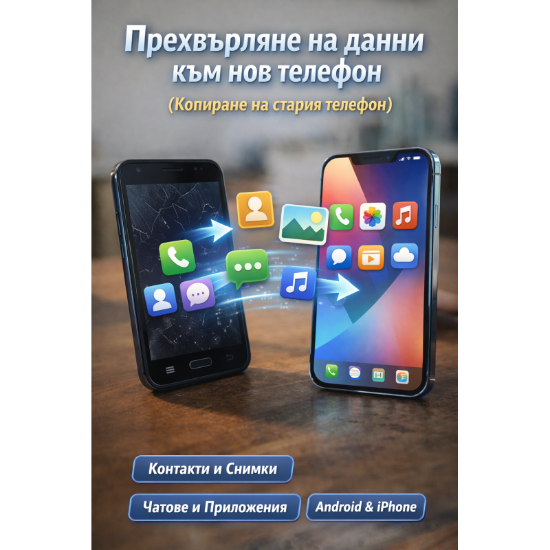 Прехвърляне на данни към нов телефон (копиране на стария телефон)
